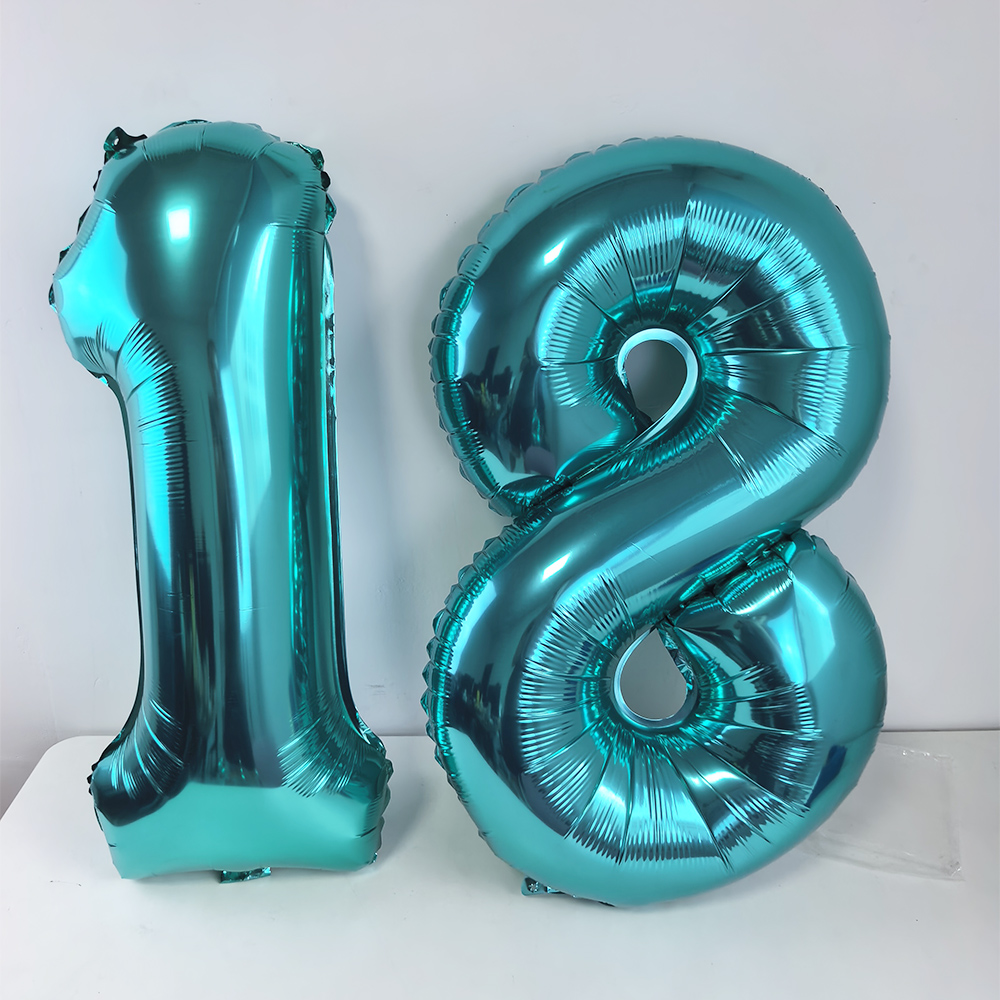 ลูกโป่งฟอยล์สีฟ้าอมเขียวขนาดให - Balloon Pump Hand บทวิจารณ์และราคา