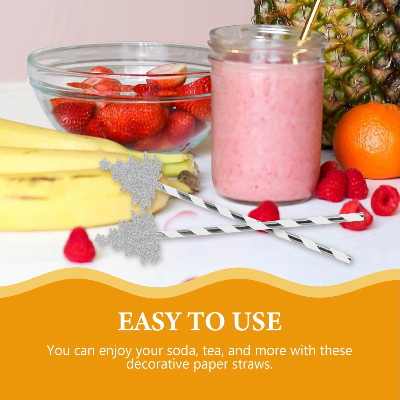 หลอดกระดาษลายทางสีสันสดใสสำหรั - Paper Straw Color บทวิจารณ์และราคา