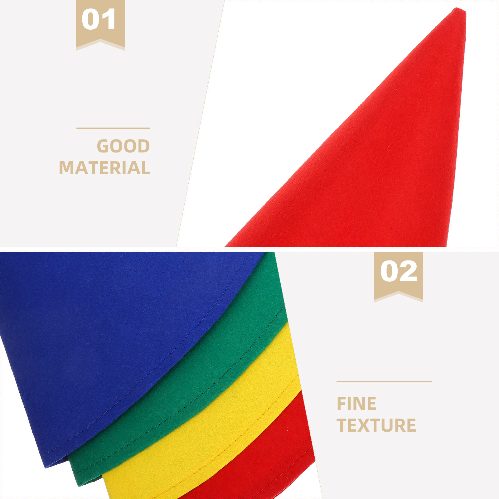 หมวกทรงกรวยทำจากผ้าสักหลาด 4 ช - Party Hat Cone บทวิจารณ์และราคา