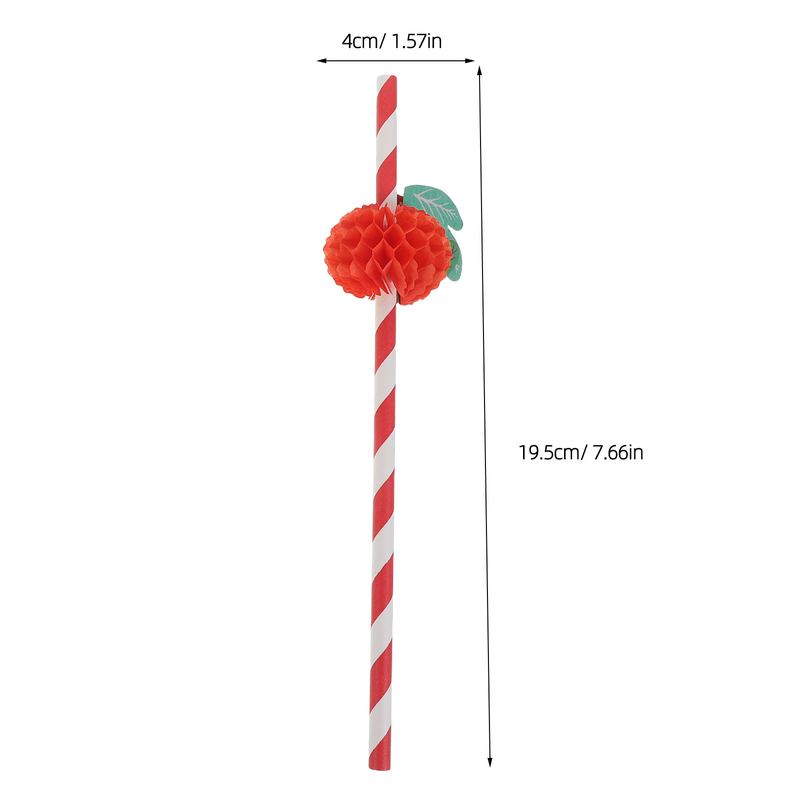 50 ชิ้น หลอดกระดาษลายเกลียวหลา - Paper Straw Color บทวิจารณ์และราคา
