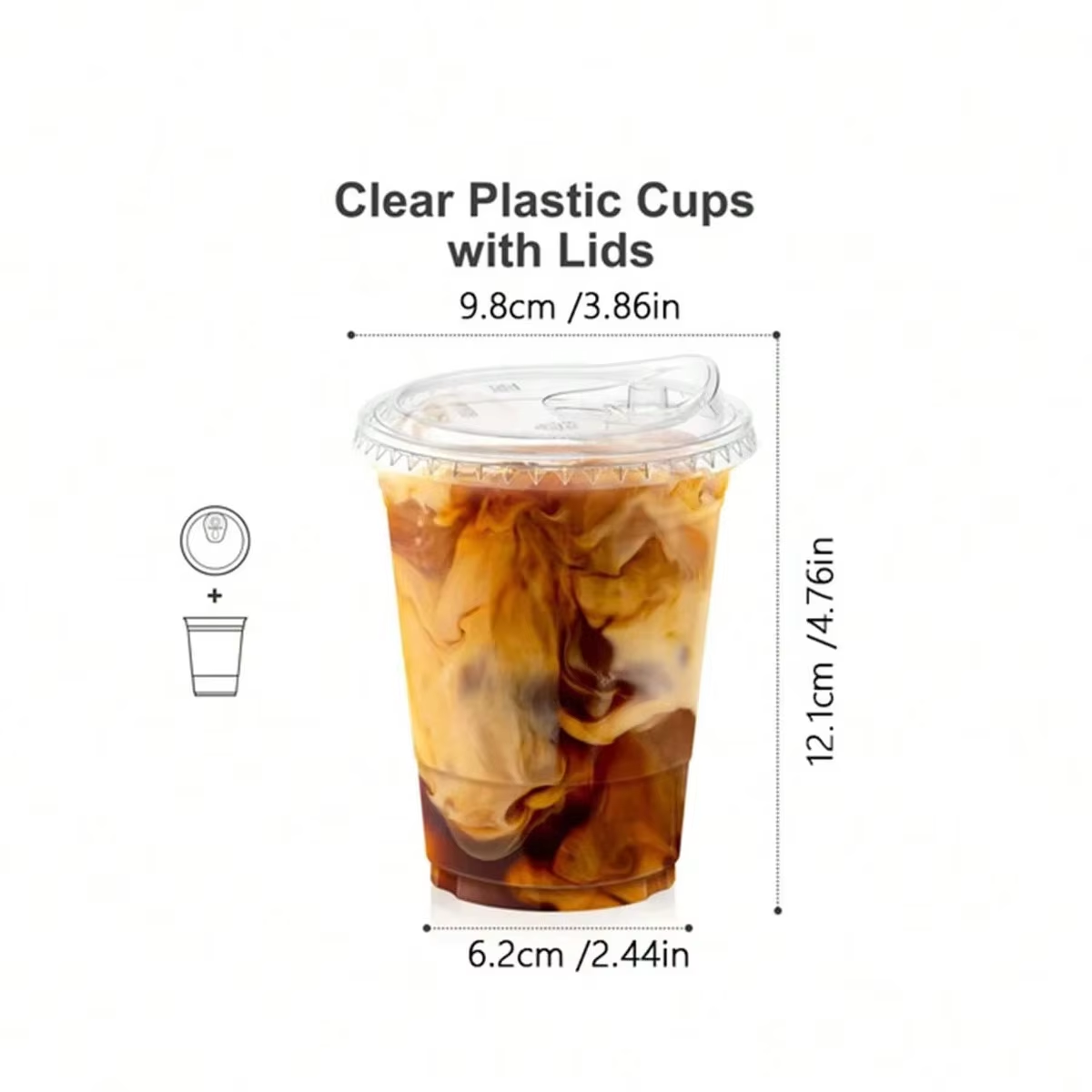 แก้วกาแฟแบบใช้แล้วทิ้ง, แก้วสำ - Plastic Cup 50Pcs บทวิจารณ์และราคา