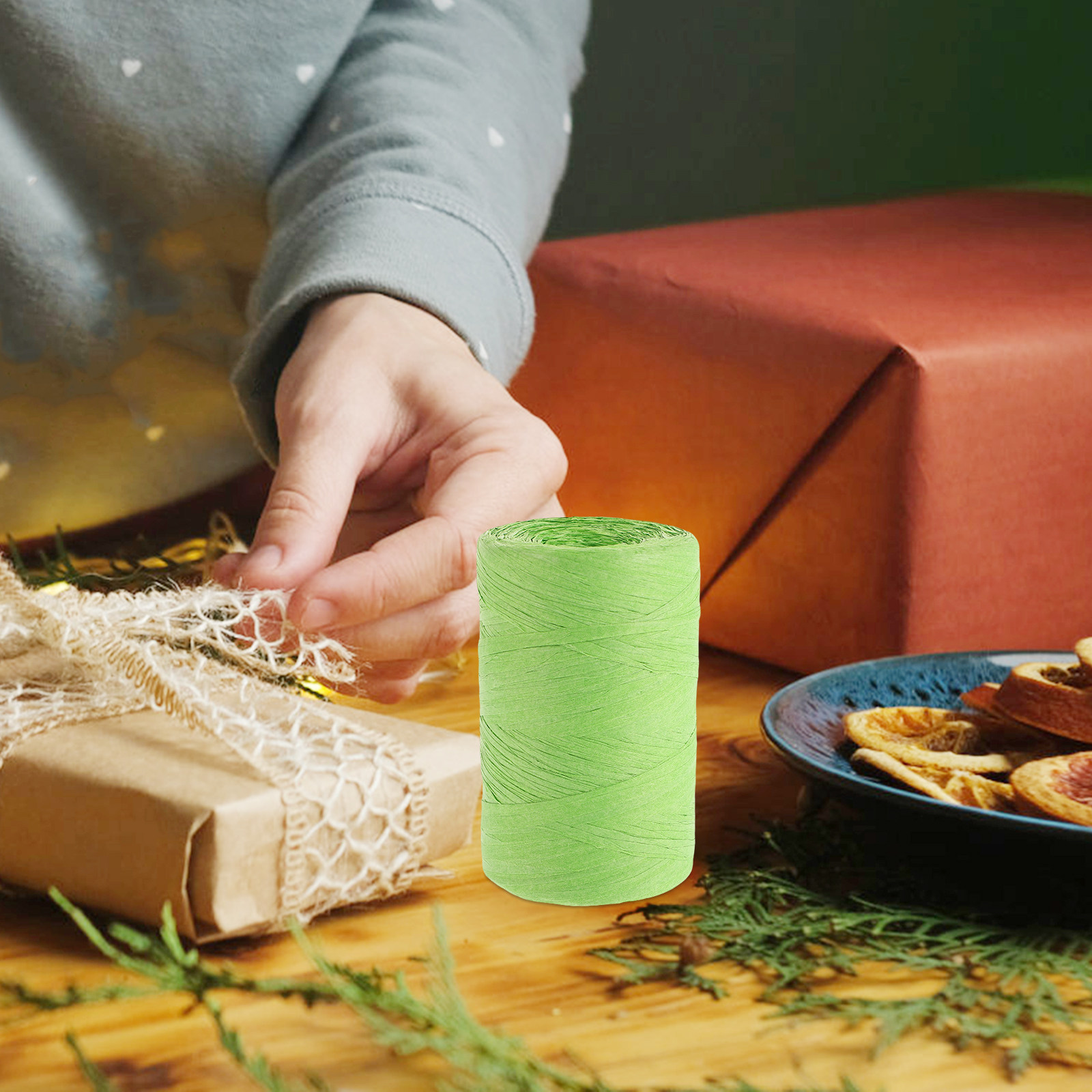 ริบบิ้นกระดาษราฟเฟียแบนหลากสี  - Papercraft Supply Ribbon บทวิจารณ์และราคา
