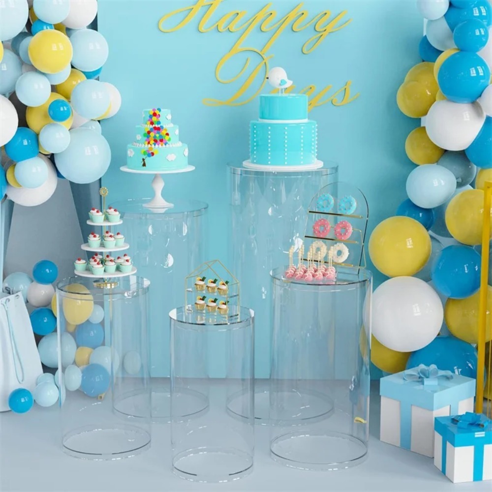 ขาตั้งทรงกระบอกสีขาว 3/5 ชิ้น, - Dessert Table Backdrop บทวิจารณ์และราคา