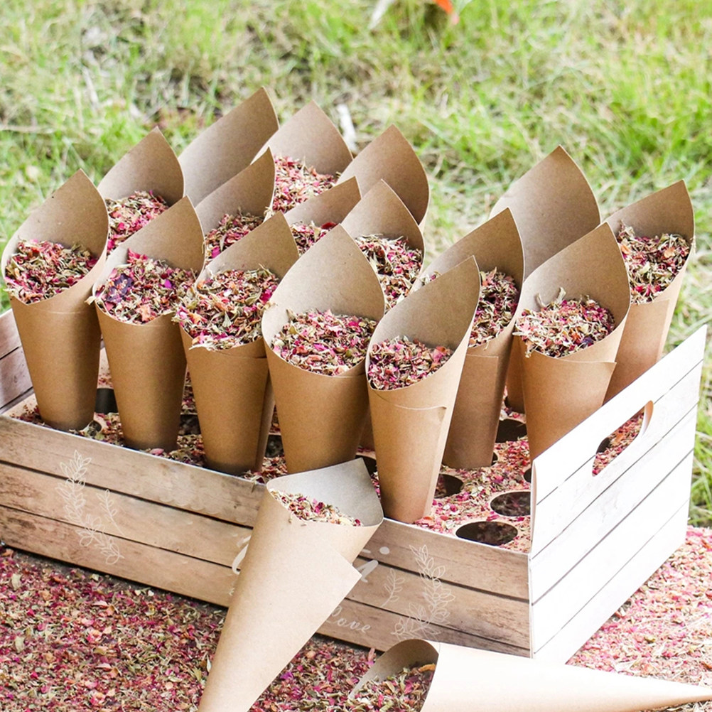 90 ชิ้น กรวยกลีบดอกไม้กระดาษสำ - Papercraft Supply Confetti บทวิจารณ์และราคา