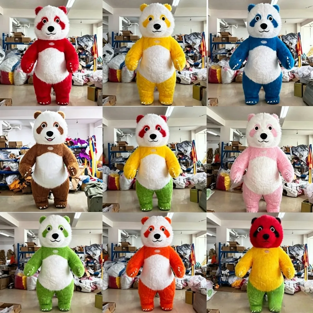 ชุดมาสคอตแพนด้าโตสีสันสดใสแบบเ - Event & Party Supply Photos บทวิจารณ์และราคา